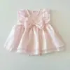 Ropa de Verano para Niños, Elegante Falda de Gasa, Vestido de Cumpleaños para Niños, Vestido de Princesa, Vestido con Lazo para Bebé Niña de un Año