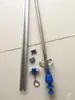 Riel de Aleación de Aluminio para Soporte de Suero Intravenoso, Soporte Extensible para Botella de Solución Salina, Soporte para Suero, Polea, Barra Colgante, Gancho