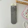 Calcetines nuevos de primavera y verano para mujer, de malla fina, con lazo hueco, apilados, transpirables y absorbentes del sudor.