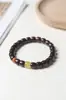 Madera de Palisandro Rosa de Hoja Pequeña India Material Viejo DIY Perla Roja del Sur 15mm Diseño Círculo Único Pulsera de Cuentas Budistas para Hombre y Mujer Venta al por Mayor