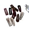 Otoño e invierno textura tela de terciopelo dorado BB clip clip para flequillo moda temperamento gota de agua rectangular clip lateral nuevo clip para el pelo mujeres