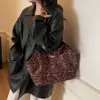 Bolso Tote Estilo Perezoso Relajado Retro Estampado de Leopardo para Mujer 2026 Nuevo Gran Capacidad Bolso de Mano para Viajes Diarios Bolso Casual para Mujer