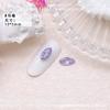 Celebridade da Internet Nail Art Cristal Roxo Base Pontiaguda Formato Especial Diamante Super Brilhante Cor Natural Pêssego Torto Coração Borboleta Vidro Roxo Diamante Grande Acessórios