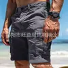 AliExpress Amazon Transfronteiriço Mais Vendido Estilo Americano Cor Sólida Trabalho Casual Shorts Masculino Solto Tendência Shorts de Cinco Pontos