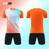 Nuevo conjunto de uniforme de fútbol para niños y adultos, camiseta de manga corta, ropa de entrenamiento para competición estudiantil, camiseta deportiva de secado rápido al por mayor