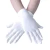 Nuevos Guantes Cortos Elásticos de Satén de Seda de Leche para Mujer de Primavera y Otoño, Delgados y Transpirables, para Actuaciones Ceremoniales y Danza