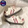 Tênis de Treino Alemão Bordado de Gato KT Fofo Tendência Feminino 2026 Primavera Novo Nicho Coreano Chique Versátil Casual Tênis de Skate