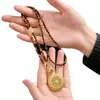 Versátil collar de cuentas de piedra natural ojo de tigre, un accesorio para mujer para suéteres de otoño e invierno, una pieza de joyería larga, ligera y lujosa