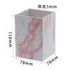 Portalápices Almacenamiento de Oficina Decoración Patrón de Mármol Grapadora Quitagrapas Set de Papelería Oro Rosa Multifuncional