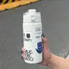 Termo Simple de Té con Leche Taza de Agua Rebotante de Alto Valor de Color con Asa Conveniente para Exteriores Deportiva de Gran Capacidad Taza de Agua Deportiva