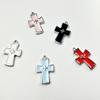 Novo Pingente de Acetato Micro-incrustado Cruz Acessórios de Joalheria Pingente de Cruz Pingente Único Colar Pingente de Brincos