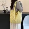 Bolsa de Lona Doble Cara Cuadros Lunares para Mujer, Bolso Tote Grande de Verano para Estudiantes, Bolso Tote Plegado Versátil para el Trabajo