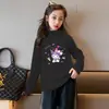 Y2344# otoño/invierno nuevo terciopelo alemán camiseta interior para niños cuello medio alto chaqueta interior para niñas grandes cuello alto cálida moda
