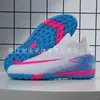 Zapatos Profesionales de Fútbol, Resistentes al Desgaste para Hombre, Tejido Fly-Knit de Caña Alta, Suela de Goma con Tacos, Amortiguación Ligera, Transpirables, Zapatos para Correr con Amortiguación