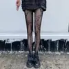Calcetines Base Lindos Japoneses con Estampado de Gatito Calcetines Jk Celebridad de Internet Medias Negras Medias de Malla Jacquard Huecas Finas Calcetines