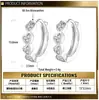 Brincos em Forma de Coração Estilo Japonês e Coreano para Meninas, Brincos de Prata S925, Joias Versáteis e Simples em Forma de Coração, Brincos Cravejados com Diamantes para Mulheres, Elegantes