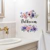 YH33023-33027 Pegatinas para Inodoro Impermeables Autoadhesivas Flores Embellecen Mariposa Pegatinas Decorativas Pegatinas de Pared para Inodoro