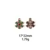 Ciervo Pequeño Papá Noel Muñeco de Nieve Copo de Nieve DIY Joyería de Aleación Accesorios Vajilla Transfronteriza Llavero Colgante