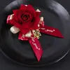 Juego completo de accesorios para boda: boutonnières para padres y familia, padrinos, damas de honor, novia, novio e invitados