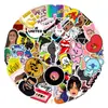 53 Adesivos de Grafite de Cantores Não Repetitivos, Adesivos Impermeáveis para Computador Geladeira Copo de Água, Adesivos de Papelaria Criativos Atacado