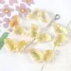 Novos Contas de Vidro Pequenas Borboletas Acessórios Contas Soltas Transparentes Materiais DIY para Artesanato Grampo de Cabelo Brincos Acessórios de Joias Atacado