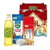 Óleo de Arroz Peixe Dragão Dourado 400ml com Óleo para Cozinhar Arroz 500g Conjunto de Presente Pequeno de Combinação de Óleo e Arroz
