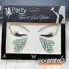 Pegatina para la Cara Pegatina de Diamantes de Imitación Perla Diamante Pegatina de Diamante Flash de Rendimiento Pegatina para Cejas Lunar de Desgarro Pegatina de Maquillaje para Ojos Pegatina para la Cara Joyería de Amor Mariposa