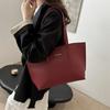 2025 Nuevo Llegada Vintage Minimary Moda Viaje Estiloso Gran Capacidad Texturizado Portátil Bolso Tote de Hombro para Mujeres