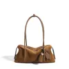 Bolso de Mano Minimalista de Nicho Otoño/Invierno 2026 Clásico de Lujo Ligero de Gama Alta Bolso de Hombro de Cuero Mate Casual