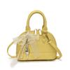Bolsa Satchel de Nicho com Laço para Mulheres 2025 Nova Moda Primavera e Verão Bolsa Concha com Textura Bolsa Transversal Versátil