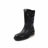 Versão em Couro Botas de Cowboy Ocidentais Botinhas Tendência 2026 Outono/Inverno Novidades Sapatos Femininos Retrô Polido Nicho Pequeno Botas Martin Botas de Couro