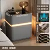 Mesita de noche inteligente de madera maciza con caja fuerte integrada, nuevo modelo 2026, caja fuerte pequeña para uso en dormitorio del hogar