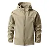 Jaqueta Corta-Vento Softshell Três em Um Quente Camuflada Roupa Externa Jaqueta Masculina Roupas de Algodão Transfronteiriça Personalizável