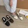 Sapatos Mary Jane com aumento interno de altura, primavera-verão 2026 estilo francês novo retrô chinês, adequados para saias, mules slip-on de bico fechado