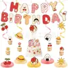 El banner de letras de cumpleaños más vendido de Amazon con temática de Chibi Maruko-chan, cadena de banderines coloridos, topper para pastel y set de decoración