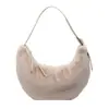 Bolso de Mano de Peluche Casual de Moda Tipo Bollo para Mujer 2025 Otoño Nuevo Simple Lujo Ligero Nicho Bolso de Hombro Cruzado