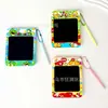 Chaveiro Criativo de Quadro de Desenho de Animal Cartoon de Tamanho Médio, Pingente de Quadro para Rabiscar e Escrever, Charme Divertido Portátil para Bolsa