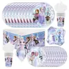 Mantel Decorativo para Fiesta Temática Serie de Princesas de Dibujos Animados Mantel de PE Impreso Mantel Desechable para Mesa de Postres