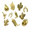 100g colgante de mezclilla occidental diy aleación accesorios de joyería gorra botas pistola cactus colgante Amazon transfronterizo