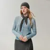 75% caxemira, 25% seda de amoreira, suéter de tricô aberto, gola redonda feminina, cardigã fino, peça externa, top suave e elegante