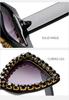 Moda europea y americana 2021 gafas de sol de mariposa con montura grande incrustadas de diamantes gafas de sol de pasarela gafas de sol personalizadas transfronterizas