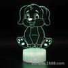 Lámpara de Mesa 3D Serie Snoopy para Perro Mascota LED Colorida Táctil Visual Luz Nocturna Proyección Tipo Táctil Protección Ocular