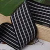 Cinta de cuadros de colores con borde fino para lazos de pelo hechos a mano para niños de bricolaje, decoración de ropa, zapatos, sombreros y cajas de regalo
