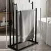 Toallero de pie de múltiples capas, estante móvil para almacenamiento de toallas de baño en el dormitorio, perchero multifuncional para almacenamiento de toallas en el baño del hogar