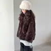 Abrigo para Niña 8-12 Invierno Lana de Cordero Holgado Engrosado para Niños Pequeños