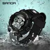 Reloj Juvenil Sanda Movimiento Único Multifuncional Moderno Resistente al Agua Luminoso Reloj Despertador para Deportes al Aire Libre Reloj Electrónico