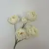 Flores Artificiales Transfronterizas 6 Cabezas Rosa de Té Arreglo de Boda Pared de Flores Decoración de Cascada Escena Flores Falsas Artificiales Venta al por Mayor