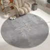 Tapete Redondo Transfronteiriço, Tapete de Veludo Cristal para Cadeira de Computador de Estudo, Tapete Antiderrapante, Tapete de Proteção de Piso, Tapete para Quarto ao Lado da Cama