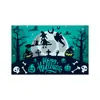 Nuevo Fondo de Halloween Exclusivo de Amazon Transfronterizo Decoración de Atmósfera para Celebración de Fiesta Festiva Bandera de Procesamiento Personalizado