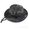 Gorra Benni de camuflaje selvático para ocio al aire libre, gorra con visera de borde redondo, sombrero para el sol, gorra de pescador para el hogar, suministros al por mayor